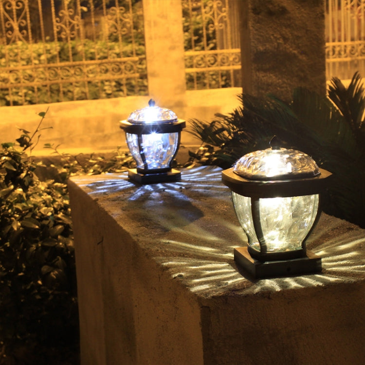 2 LED Solar Waterproof Outdoor Garden Light, Style: White Light-Column Cap - With Solar Panel by PMC Jewellery | Online Shopping South Africa | PMC Jewellery