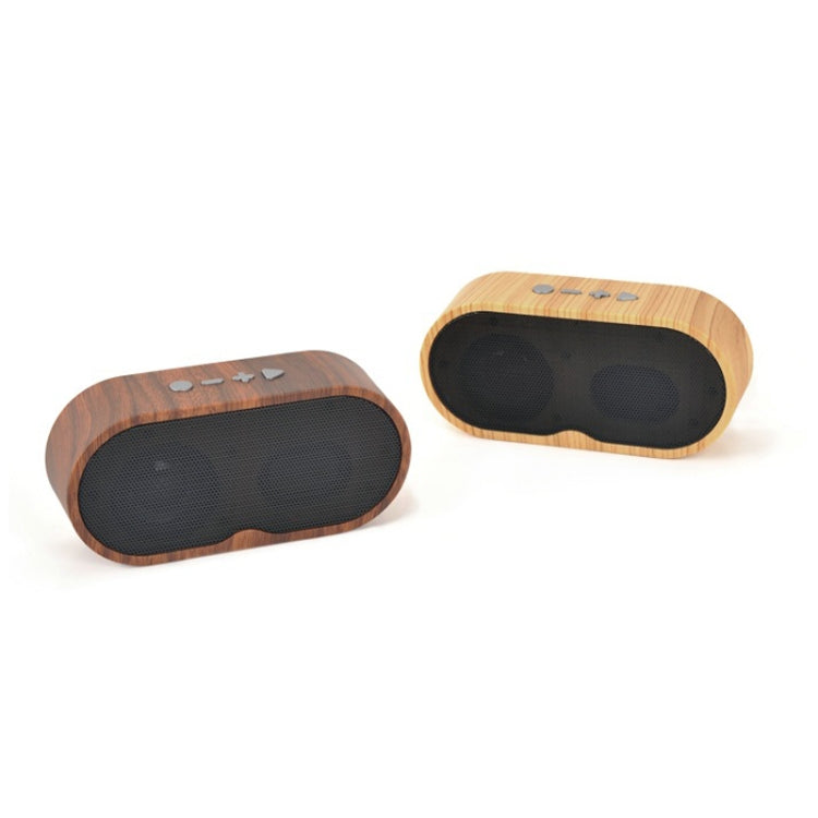 F3 Retro Wood-Grain Mini Bluetooth Speaker Support TF Card(Dark Grain) - Mini Speaker by PMC Jewellery | Online Shopping South Africa | PMC Jewellery