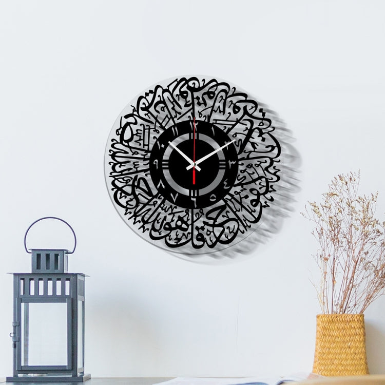 TM027 Home Decoration Acrylic Wall Clock(Indian Black) - Wall Clock by PMC Jewellery | Online Shopping South Africa | PMC Jewellery