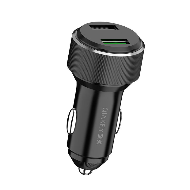 QIAKEY TM328 Dual Port Fast Charge Car Charger - Car Charger by QIAKEY | Online Shopping South Africa | PMC Jewellery