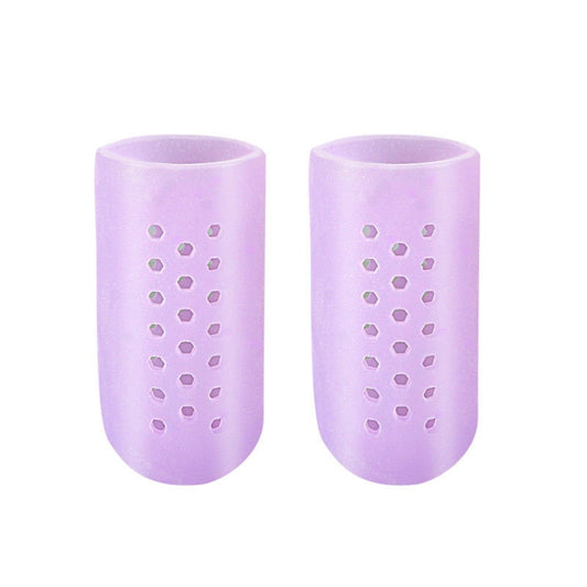 10 Pairs With Hole Toe Set High Heels Anti-Wear Anti-Pain Toe Protective Cover, Size: XS(Purple) - Corrector by PMC Jewellery | Online Shopping South Africa | PMC Jewellery