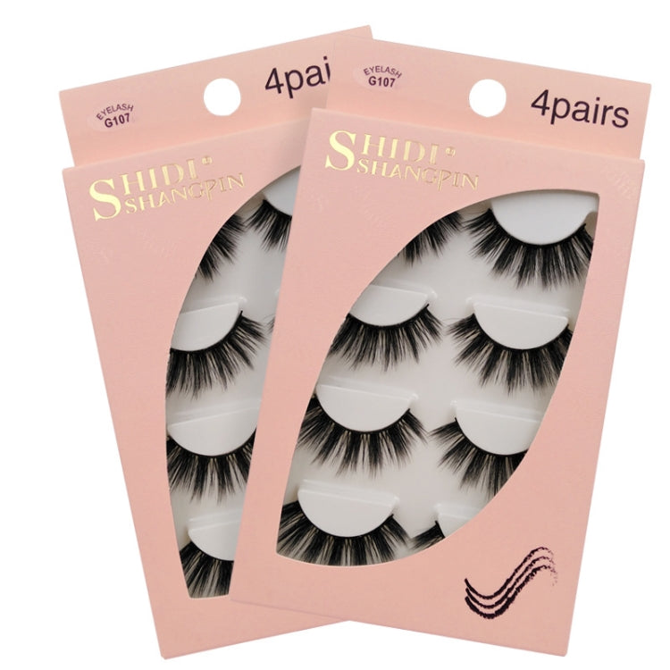 2 Sets SHIDISHANGPIN 3D Mink False Eyelashes Naturally Thick Eyelashes(G107) - Eyes by PMC Jewellery | Online Shopping South Africa | PMC Jewellery