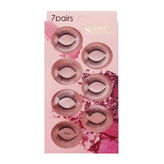 ShidiShangpin 3D Mink False Eyelashes Natural Three-Dimensional 7 Pairs Of Eyelashes Set(Friday) - Eyes by PMC Jewellery | Online Shopping South Africa | PMC Jewellery