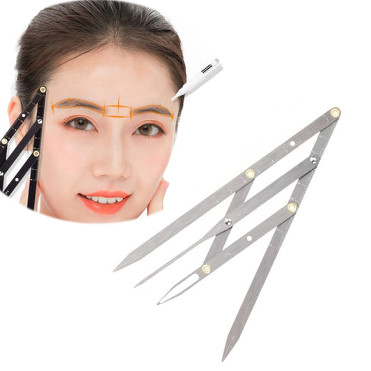 Eyebrow Ruler Three-point Positioning Balance Eyebrow Card(Silver) - Eyes by PMC Jewellery | Online Shopping South Africa | PMC Jewellery