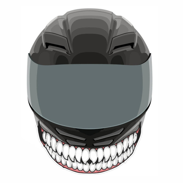 J06 Motorcycle Helmet Sticker Small Teeth - Decorative Sticker by PMC Jewellery | Online Shopping South Africa | PMC Jewellery