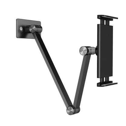 WS-2 Wall-Mounted Folding Telescopic Holder For Mobile Phone And Tablet(Black Gray) - Lazy Bracket by PMC Jewellery | Online Shopping South Africa | PMC Jewellery