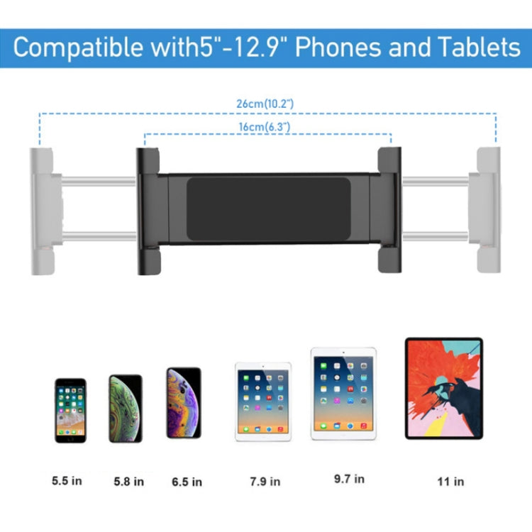 PB-45S Desktop Foldable Stand, For 5-12.9 Inch Mobile Phone/Tablet(Silver) - Desktop Holder by PMC Jewellery | Online Shopping South Africa | PMC Jewellery