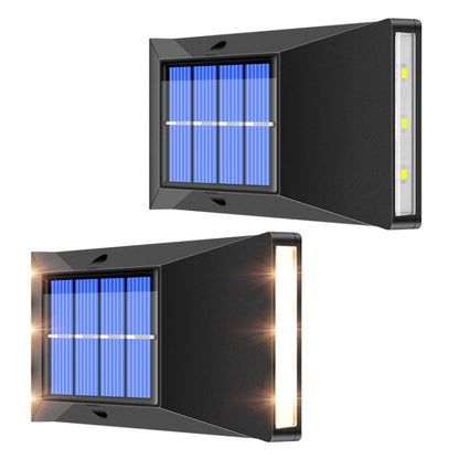 Outdoor Decorative Waterproof Solar Wall Light, Spec: 6 LEDs Warm Light - With Solar Panel by PMC Jewellery | Online Shopping South Africa | PMC Jewellery
