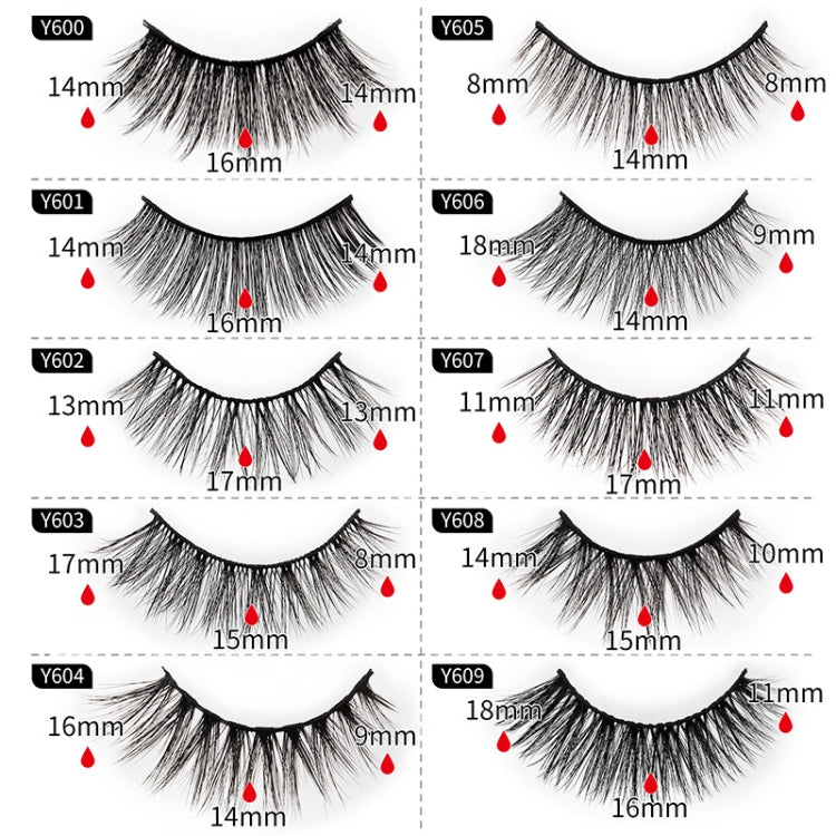 10 Pairs 3D Cat Eye False Eyelashes Naturally Thick And Fluffy Eyelashes(Y606) - Eyes by PMC Jewellery | Online Shopping South Africa | PMC Jewellery