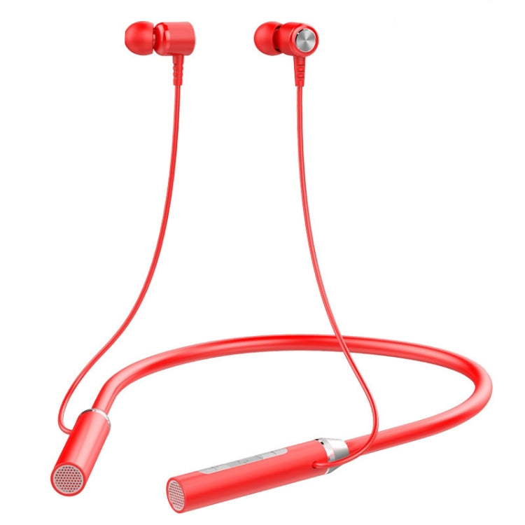 BT-63 Wireless Bluetooth Neck-mounted Magnetic Headphone(Red) - Neck-mounted Earphone by PMC Jewellery | Online Shopping South Africa | PMC Jewellery