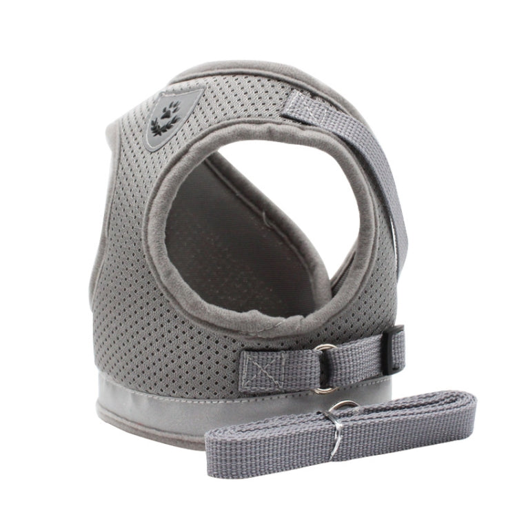 BL-844 Pet Chest Straps Reflective Breathable Dog Rope, Size: L(Silver Gray) - Leashes by PMC Jewellery | Online Shopping South Africa | PMC Jewellery