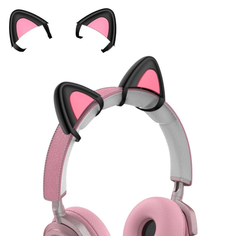 T6 Cute Cat Ear Decoration for Headphones(Black) - Headset Accessories by PMC Jewellery | Online Shopping South Africa | PMC Jewellery