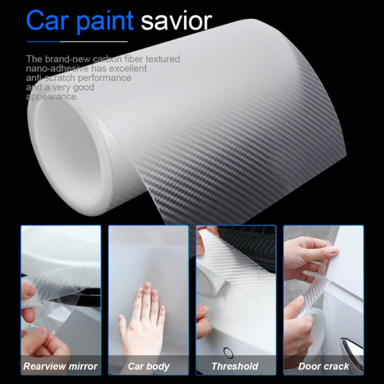 5cm x 10m Car Carbon Fiber Bumper Anti-Collision Strip - Anti Collision Sticker by PMC TechLife | Online Shopping South Africa | PMC TechLife