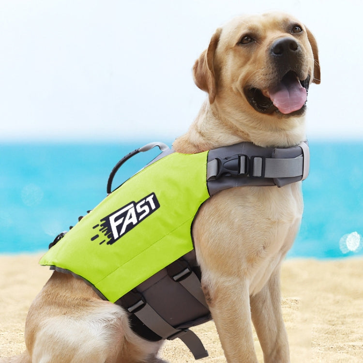 Reflective Printed Pet Dog Life Jacket Swimsuit, Size: L(Fluorescent Green) - Raincoat & Life Jackets by PMC Jewellery | Online Shopping South Africa | PMC Jewellery