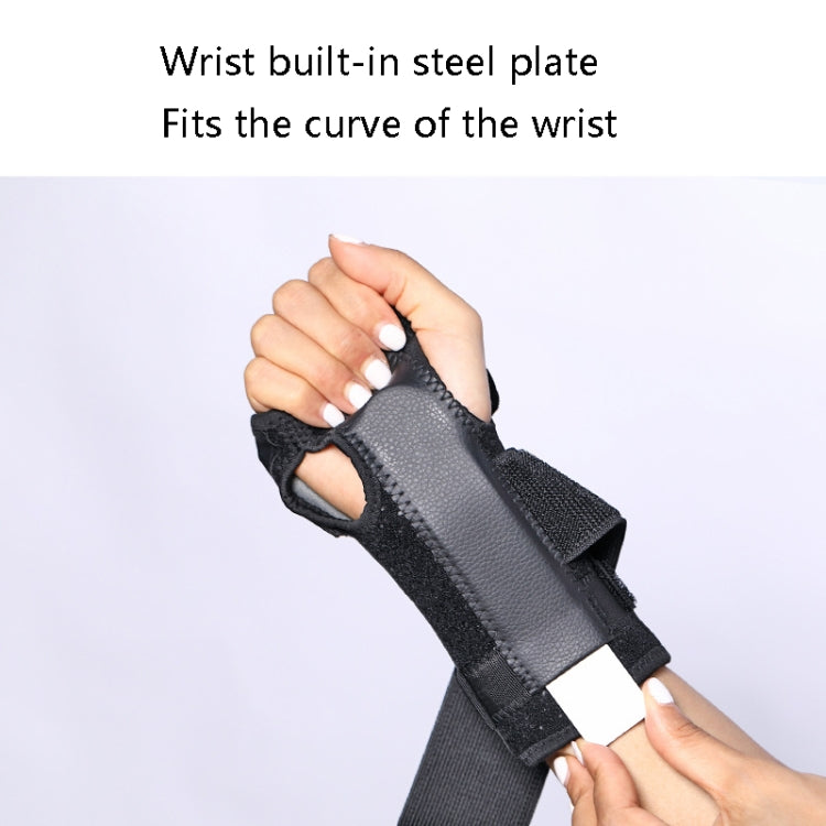 Fixed Strip Steel Plate Support Wristband(Black) - Corrector by PMC Jewellery | Online Shopping South Africa | PMC Jewellery