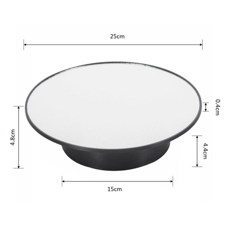 25cm USB Power Rotating Display Stand Video Shooting Props Turntable(Golden Mirror) -  by PMC TechLife | Online Shopping South Africa | PMC TechLife