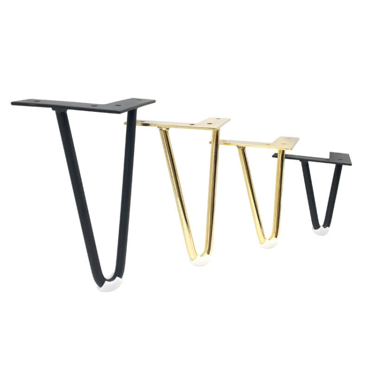LH-S0006 Metal Furniture Support Legs, Height: 12cm(Titanium) - Furniture Accessories by PMC Jewellery | Online Shopping South Africa | PMC Jewellery