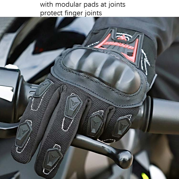 BSDDP RH-A0132 Full Finger Protection Outdoor Motorcycle Gloves, Size: L(Black) - Locomotive Gloves by BSDDP | Online Shopping South Africa | PMC Jewellery