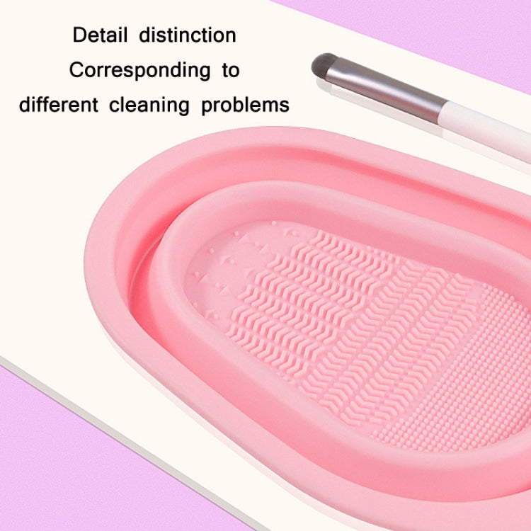 2 PCS Silicone Makeup Brush Puff Cleaning Pad(Rose Red) - Tools by PMC Jewellery | Online Shopping South Africa | PMC Jewellery