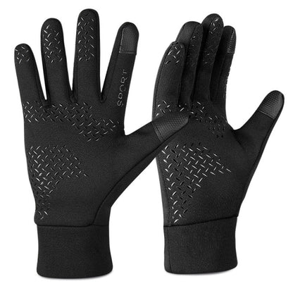 Outdoor Sports Velvet Anti-Slip Glove, Size: M(Black) - Full Finger Gloves by PMC Jewellery | Online Shopping South Africa | PMC Jewellery