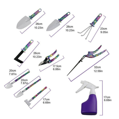 YL025 Potted Gardening Tool Set, Specification: 10 PCS / Set (Purple) - Garden Hand Tools by PMC Jewellery | Online Shopping South Africa | PMC Jewellery