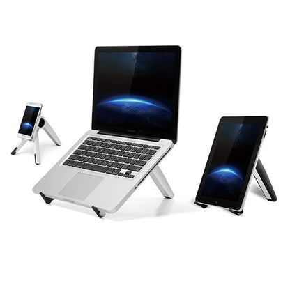UP-1S Foldable Laptop Stand Mobile Phone Tablet Desktop Stand(Black) - Laptop Stand by PMC Jewellery | Online Shopping South Africa | PMC Jewellery