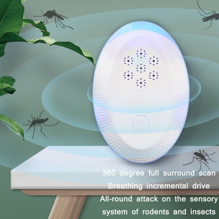 Ultrasonic Mosquito Rat Repellent Night Light, Specification: US Plug(Pearl White) - Repellents by PMC Jewellery | Online Shopping South Africa | PMC Jewellery