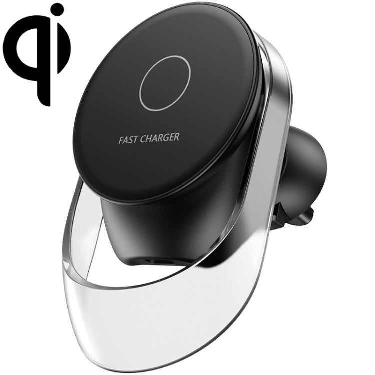 F9189 15W MagSafe Magnetic Car Lighting Wireless Charger(Black) - Wireless Charger Holders by PMC TechLife | Online Shopping South Africa | PMC TechLife