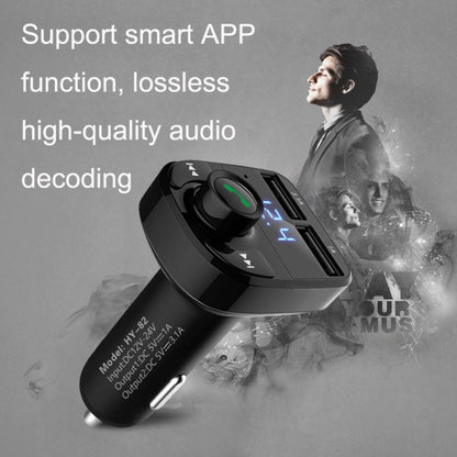 HY82 Car MP3 Bluetooth Receiver Dual USB Car Charger, Specification: Fast Charge Version - Car Charger by PMC Jewellery | Online Shopping South Africa | PMC Jewellery