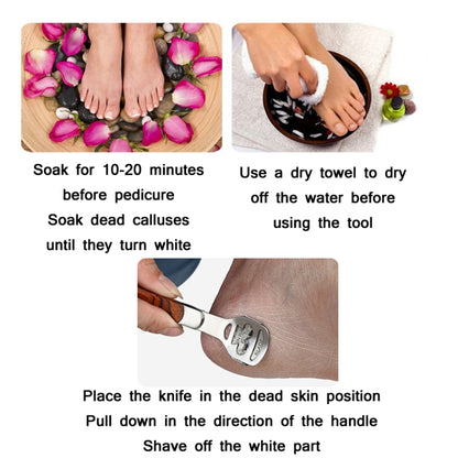 Pedicure Knife For Dead Skin Calluses Tool Set, Specification: Stainless Steel Iron Box - Grinding Tools & Accessories by PMC Jewellery | Online Shopping South Africa | PMC Jewellery