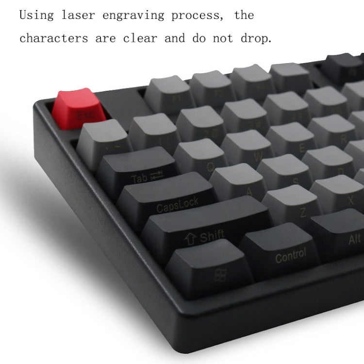 Mechanical Keyboard Laser PBT Keycap Titanium Black Blank keycap - Other by PMC Jewellery | Online Shopping South Africa | PMC Jewellery