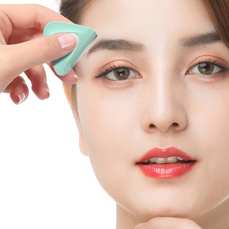 2 PCS/Box Small Triangular Eyebrow Trimmer(Purple + Green) - free shipping - PMC TechLife - Order now!