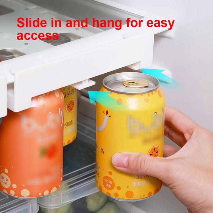Refrigerator Beverage Beer Can Hanging Storage Rack(White) - Shelf by PMC Jewellery | Online Shopping South Africa | PMC Jewellery