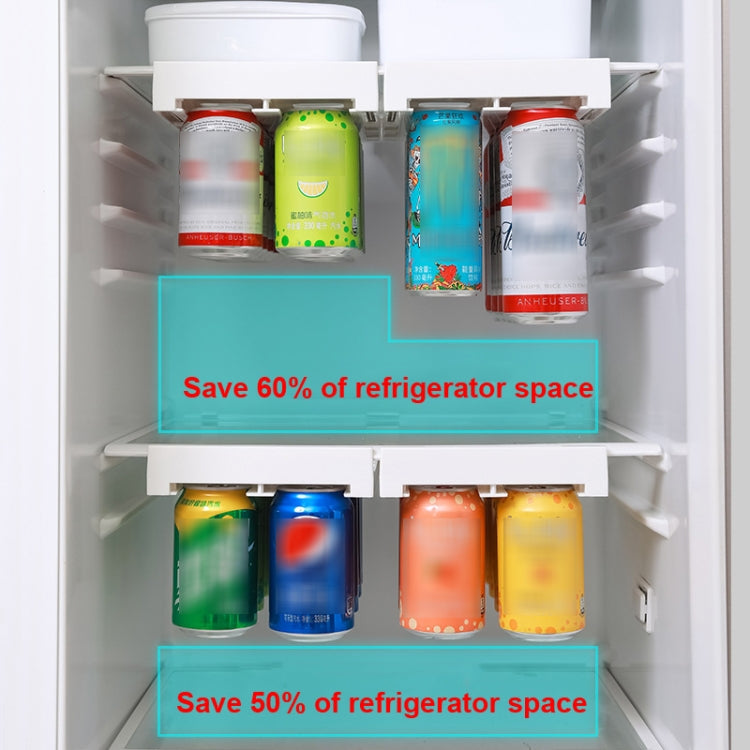 Refrigerator Beverage Beer Can Hanging Storage Rack(White) - Shelf by PMC TechLife | Online Shopping South Africa | PMC TechLife