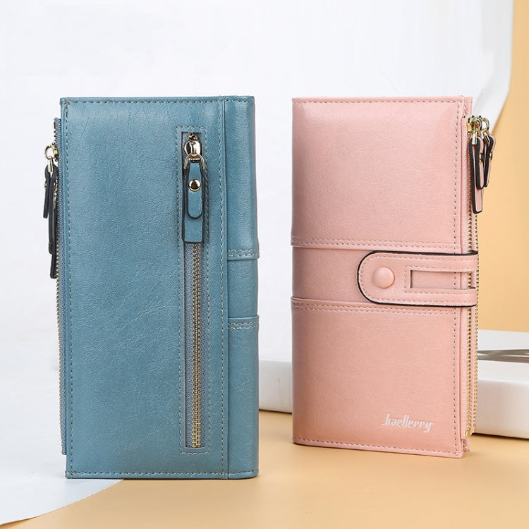 Baellerry  Ladies Long Large Capacity Buckle Zip Clutch Multi-Card Wallet(Red) - Wallets by Baellerry | Online Shopping South Africa | PMC TechLife | Buy Now Pay Later Mobicred