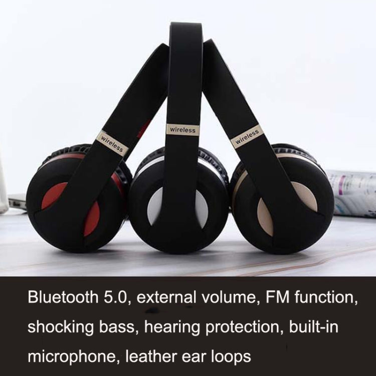 MH4 Mobile Phone Subwoofer Wireless Bluetooth Sports Headset(Gold) - Headset & Headphone by PMC TechLife | Online Shopping South Africa | PMC TechLife