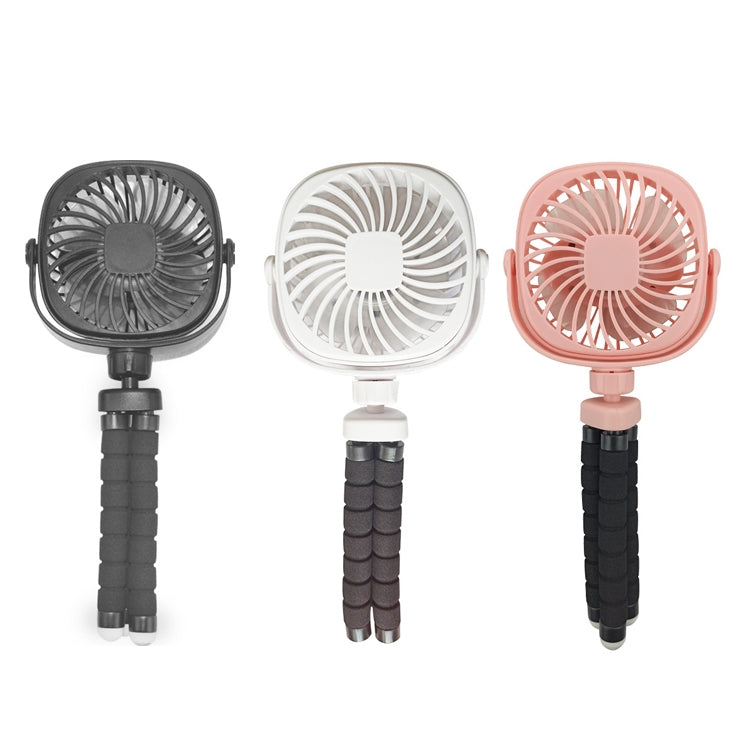 Octopus Stroller Deformation Fan Desktop Portable Handheld USB Small Fan, Colour: 1200mAh Black - Electric Fans by PMC Jewellery | Online Shopping South Africa | PMC Jewellery