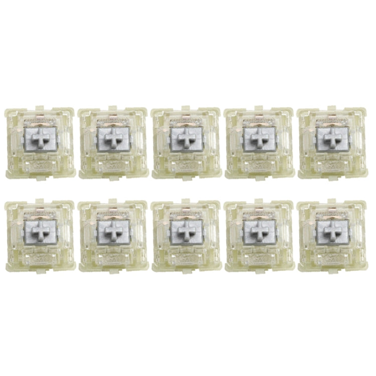 10PCS Cherry MX RGB Transparent Shaft Switch Mechanical Keyboard Triangular Shaft Body, Color: Silver Shaft - Other by CHERRY | Online Shopping South Africa | PMC TechLife