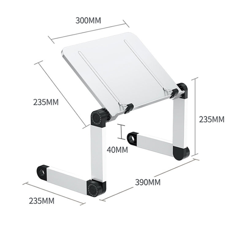 L03 Adjustable Lifting Reading Rack Book Holder Laptop Stand,Style： Double Section Black - Holder & Storage Rack by PMC Jewellery | Online Shopping South Africa | PMC Jewellery