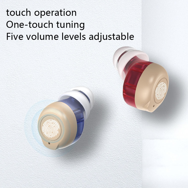 Older Young Sound Amplifier Sound Collector Hearing Aid(Red Blue) - Hearing Aids by null | Online Shopping South Africa | PMC Jewellery | Buy Now Pay Later Mobicred