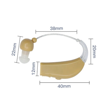 Elderly Use Can Charge Sound Amplifier Hearing Aid, Specification: EU Plug(Blue Double Machine+Black Charging Bin) - Hearing Aids by PMC Jewellery | Online Shopping South Africa | PMC Jewellery