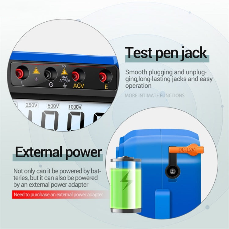 ANENG MH10 Digital High Precision Insulation Resistance Tester(Orange) - free shipping - PMC TechLife - Order now!