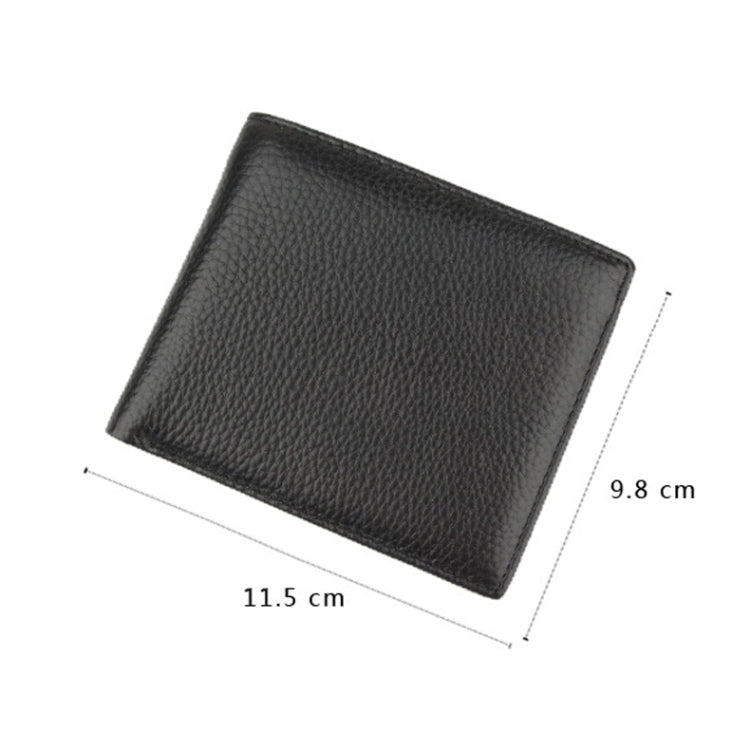 K-8018 RFID Anti-theft First Layer Cowhide Coin Purse Men Wallet - free shipping - PMC TechLife - Order now!