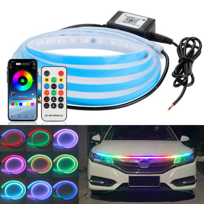 Car LED Streamer Decorative Hood Atmosphere Lights, Style: Remote Control+APP Colorful Light(1.8m) - Decorative Lights by PMC Jewellery | Online Shopping South Africa | PMC Jewellery