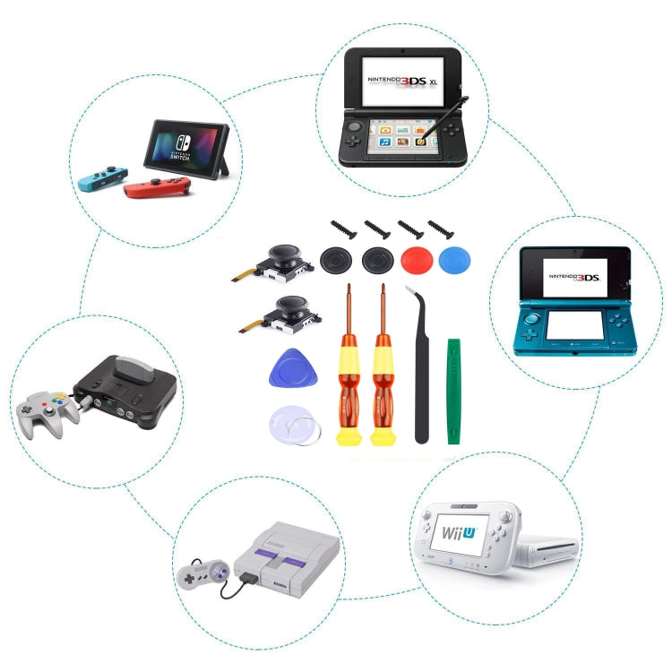 Joy-Con 3D Joystick Repair Screwdriver Set Gamepads Disassembly Tool For Nintendo Switch, Series: 18 In 1 - Tools by PMC TechLife | Online Shopping South Africa | PMC TechLife