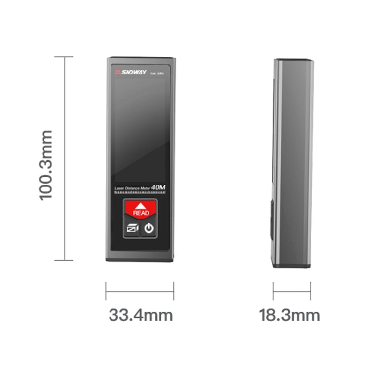 SNDWAY SW-BT40 Laser Rangefinder Infrared Measuring Ruler, Style: 40m Bluetooth Version - free shipping - PMC TechLife - Order now!