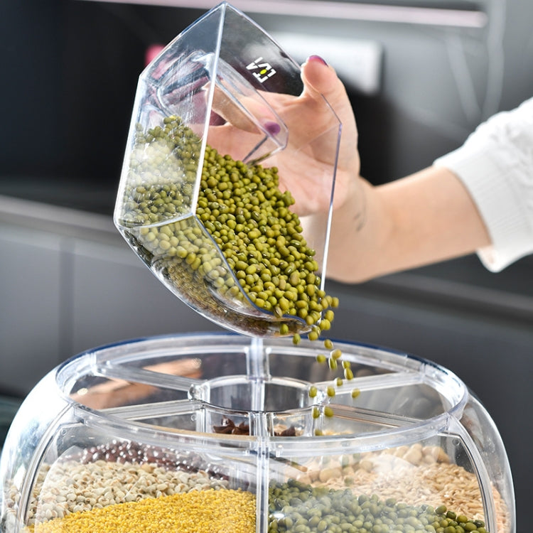 Kitchen Divider Rotating Cereal Storage Box(Transparent) - Preservation Supplies by PMC Jewellery | Online Shopping South Africa | PMC Jewellery