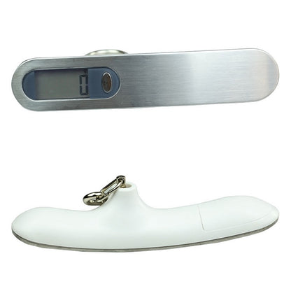 Stainless Steel Handheld Electronic Luggage Scale Portable Express Scale(White) - Hanging Scales by PMC Jewellery | Online Shopping South Africa | PMC Jewellery
