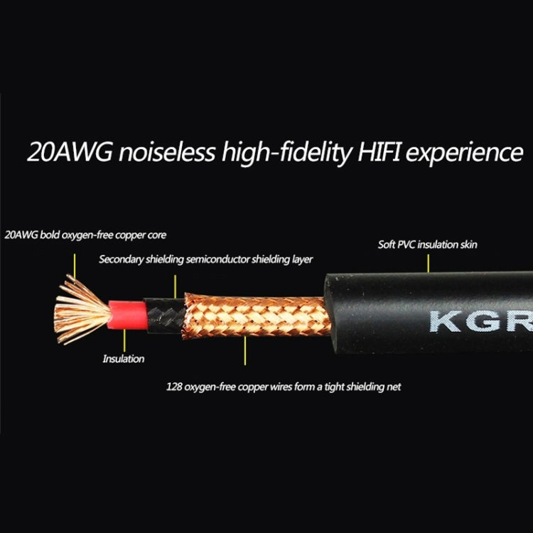 KGR Guitar Cable Keyboard Drum Audio Cable, Specification: 10m(Double Elbow Jack) - Instrument Audio Cables by KGR | Online Shopping South Africa | PMC TechLife | Buy Now Pay Later Mobicred