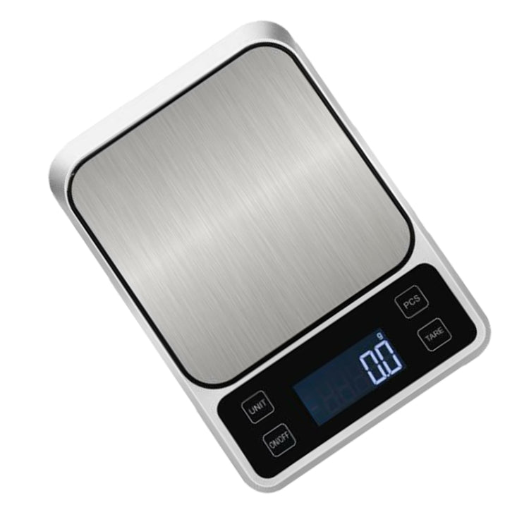 Stainless Steel Food Baking Scale Small Bench Scale Kitchen Electronic Scale English 5kg/0.1g - Kitchen Scales by PMC Jewellery | Online Shopping South Africa | PMC Jewellery